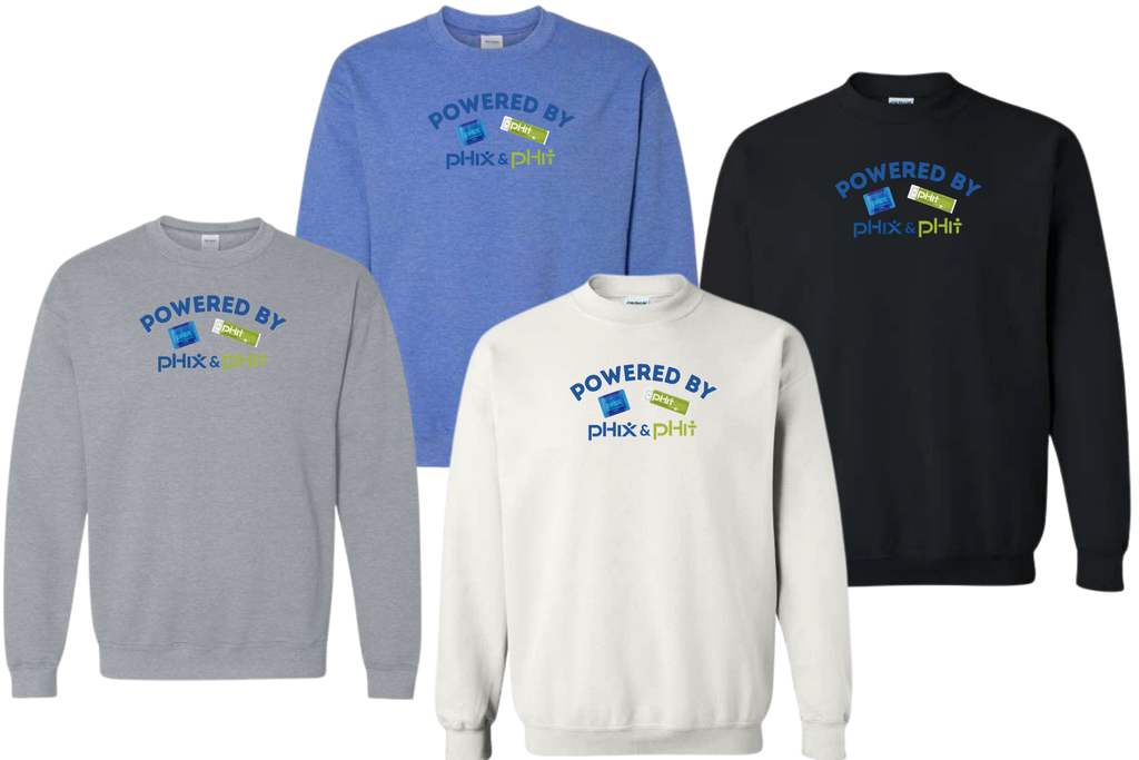 Powered By pHix & pHit Crew Sweatshirt | pHixGear